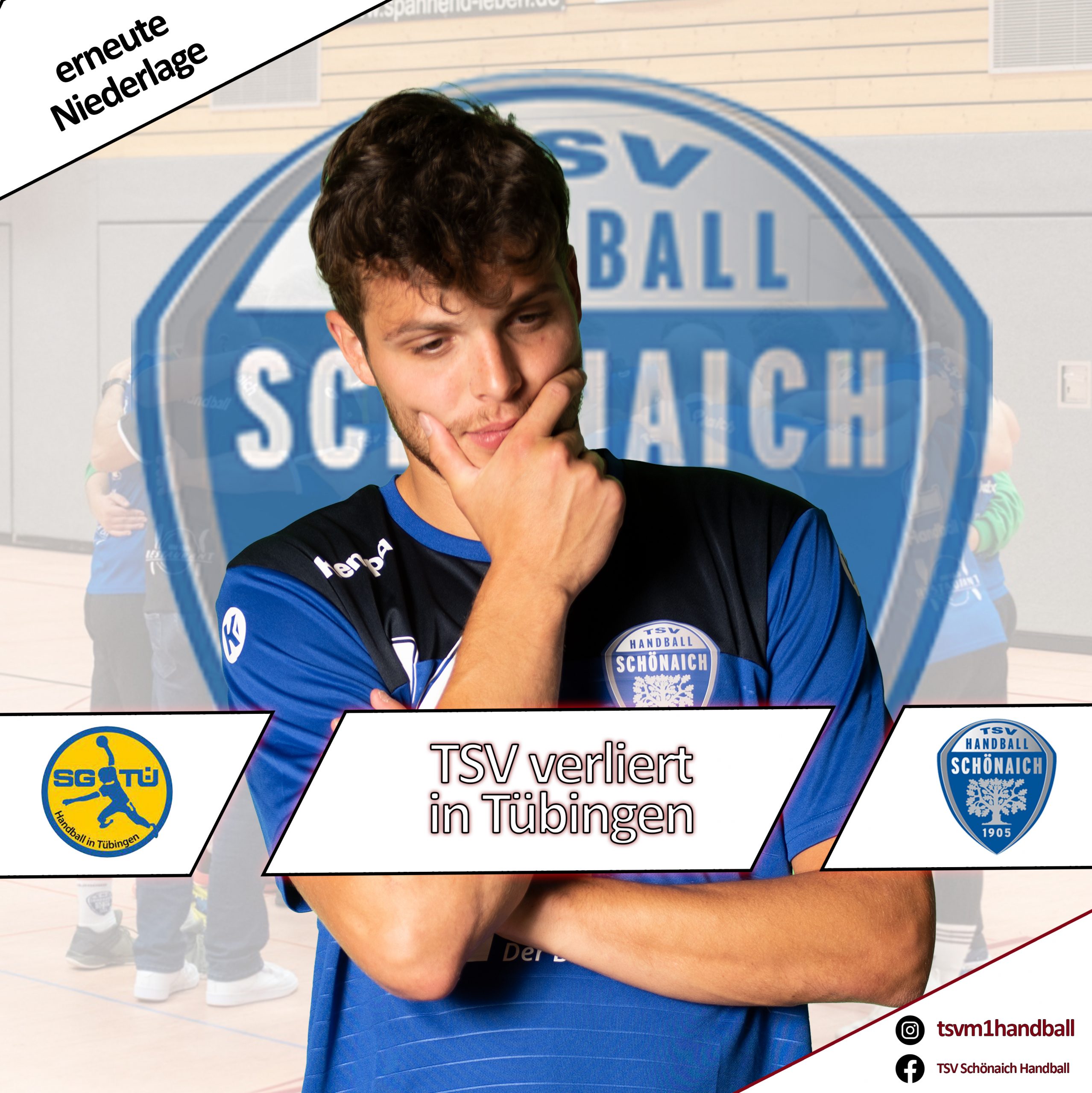 TSV-Fehlstart perfekt – Schönaicher Handball-Erste geht in Tübingen unter