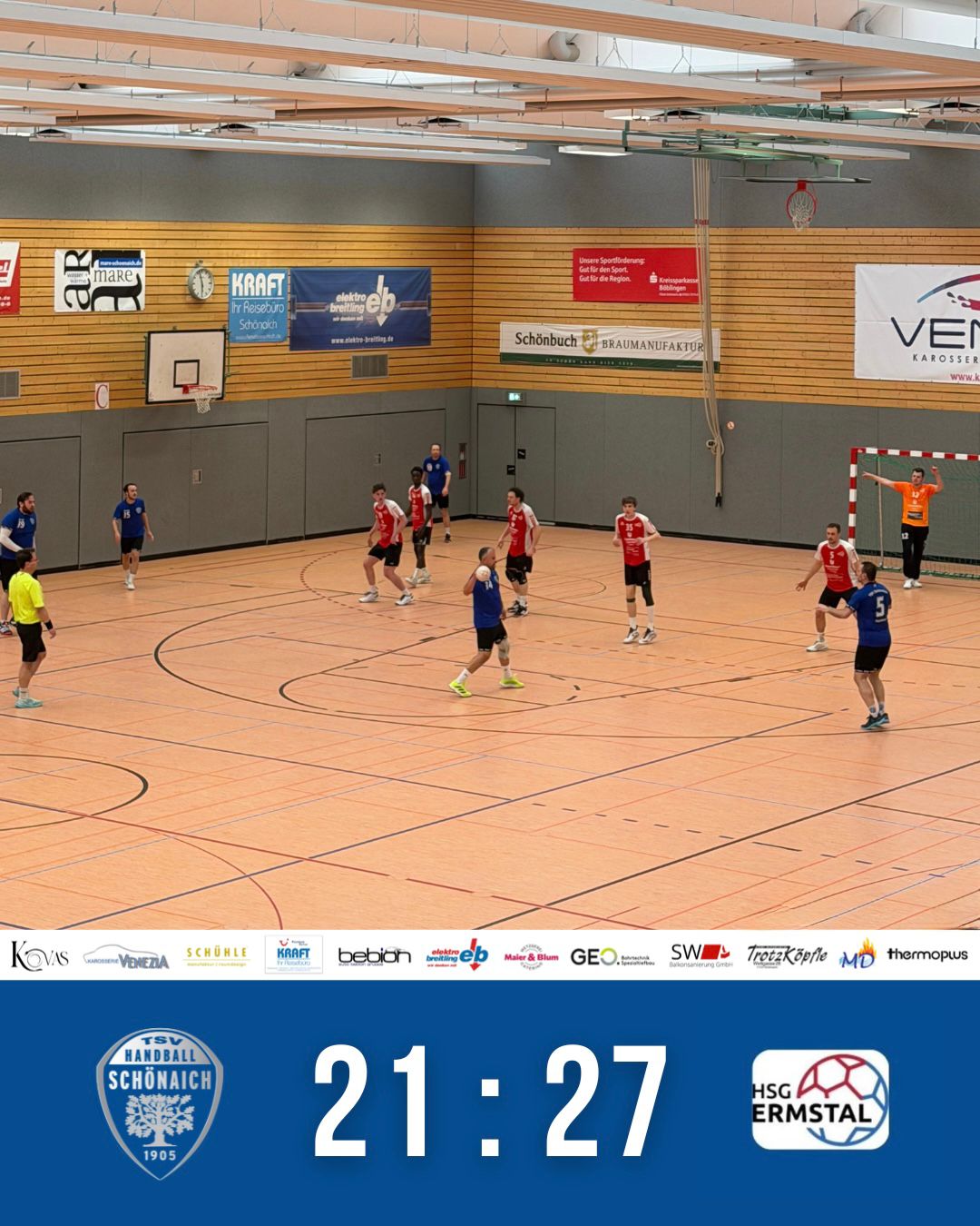 Männer 2 verlieren leider das letzte Spiel